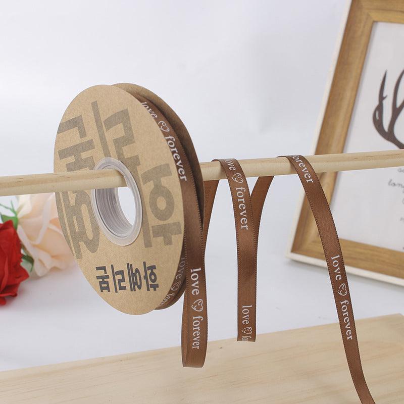 [Just for you]Flower Packaging Materials Floral Ribbon Cake Packaging Ribbon 1cm, 40 Yards/Roll - HUAYI