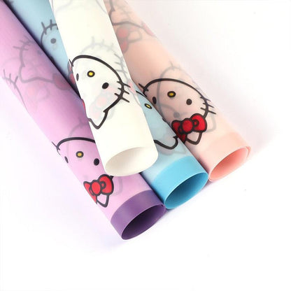 kitty Cute Cat Flower Wrapping Paper,22.8*22.8 Inch-20 Sheets - Huayi Flower Wraps