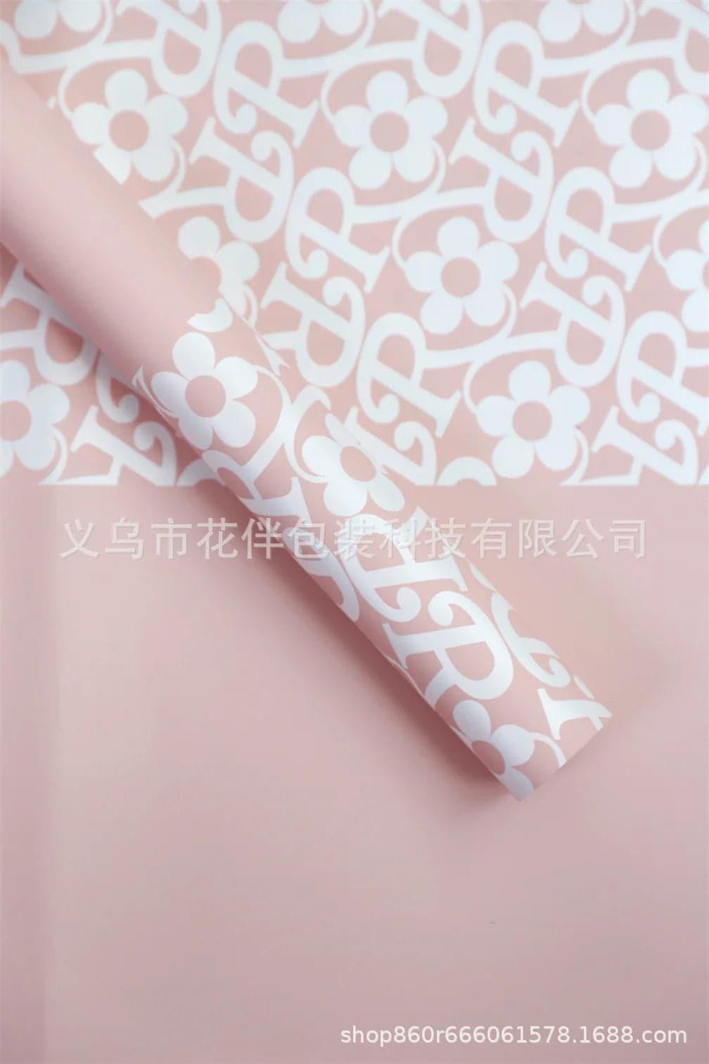 Korean Printed Gift Tissue Waterproof Flower Bouquet Packaging Wrapping Paper For Flower Bouquet Floral - Huayi Flower Wraps