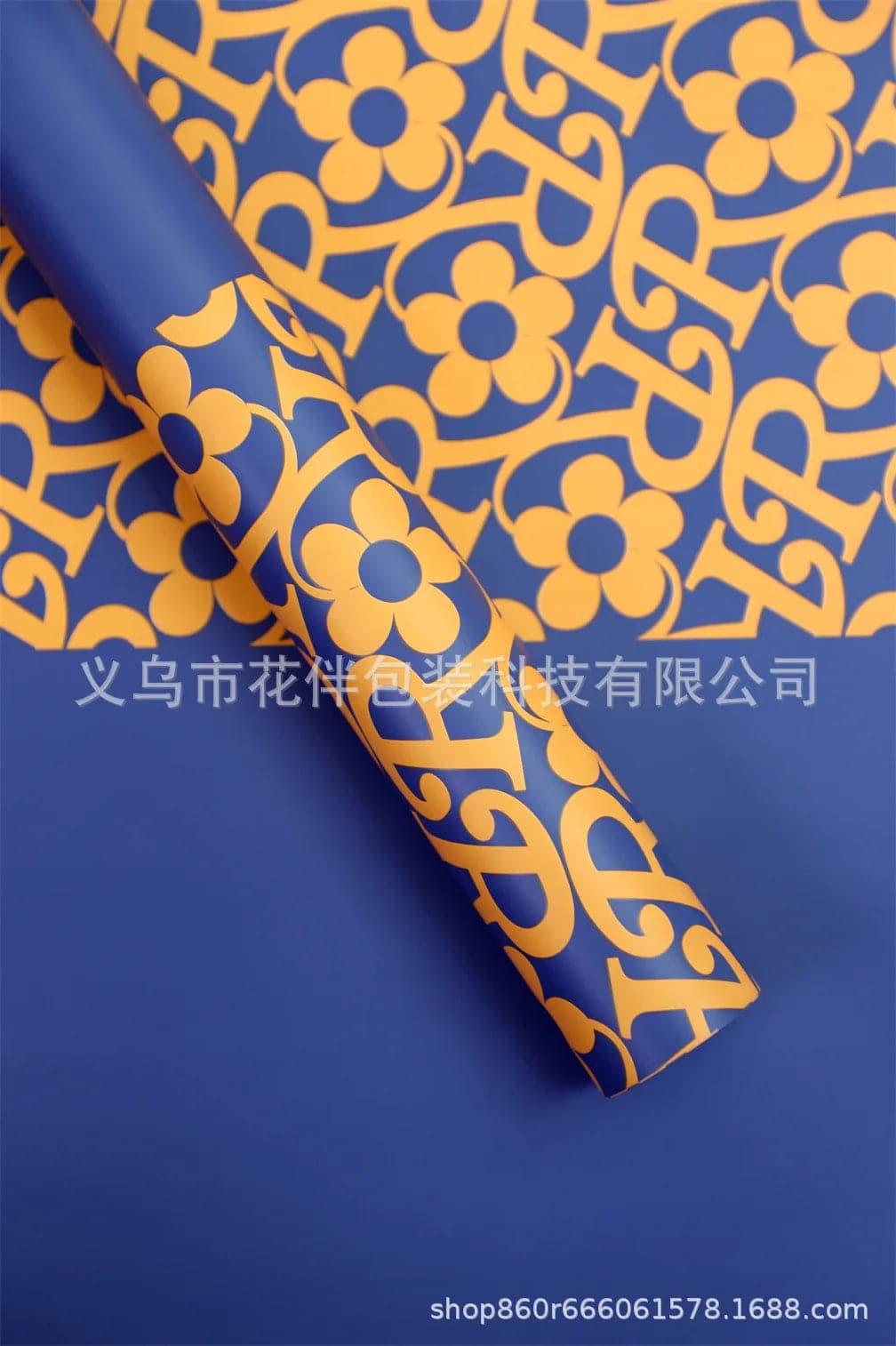 Korean Printed Gift Tissue Waterproof Flower Bouquet Packaging Wrapping Paper For Flower Bouquet Floral - Huayi Flower Wraps