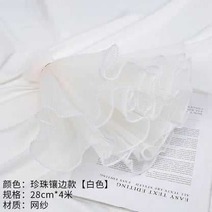 Korean Version Pure Color Flower Bundle Gauze Floret Yarn,28cm * 4yards - Huayi Flower Wraps