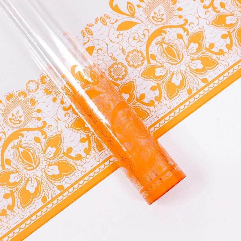 Lace Flower Paper Waterproof Bouquet for Wedding flower wrapping paper,22.8*22.8 inch - 20 sheets - Huayi Flower Wraps