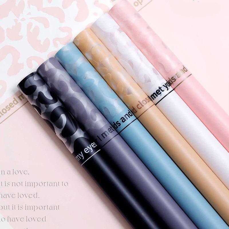 Leopard Waterproof Translucent Bouquet Wrapping Paper,22.8*22.8 inch - 20 sheets - Huayi Flower Wraps