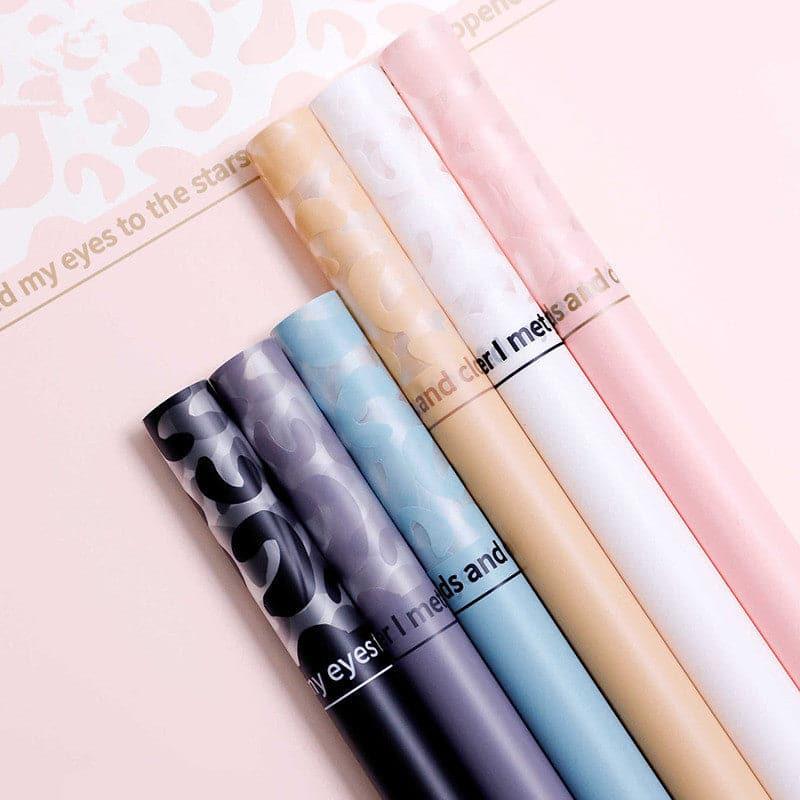 Leopard Waterproof Translucent Bouquet Wrapping Paper,22.8*22.8 inch - 20 sheets - Huayi Flower Wraps