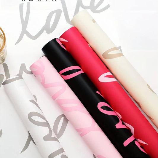 LOVE Flowers Wrapping Paper,22.8*22.8 inch - 20 sheets - Huayi Flower Wraps