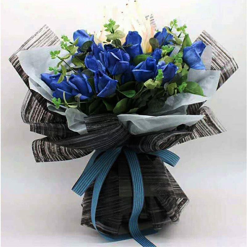 Love Silk Matte Paper Flower Wrapping Paper,22.8*22.8 inch - 20 sheets - Huayi Flower Wraps