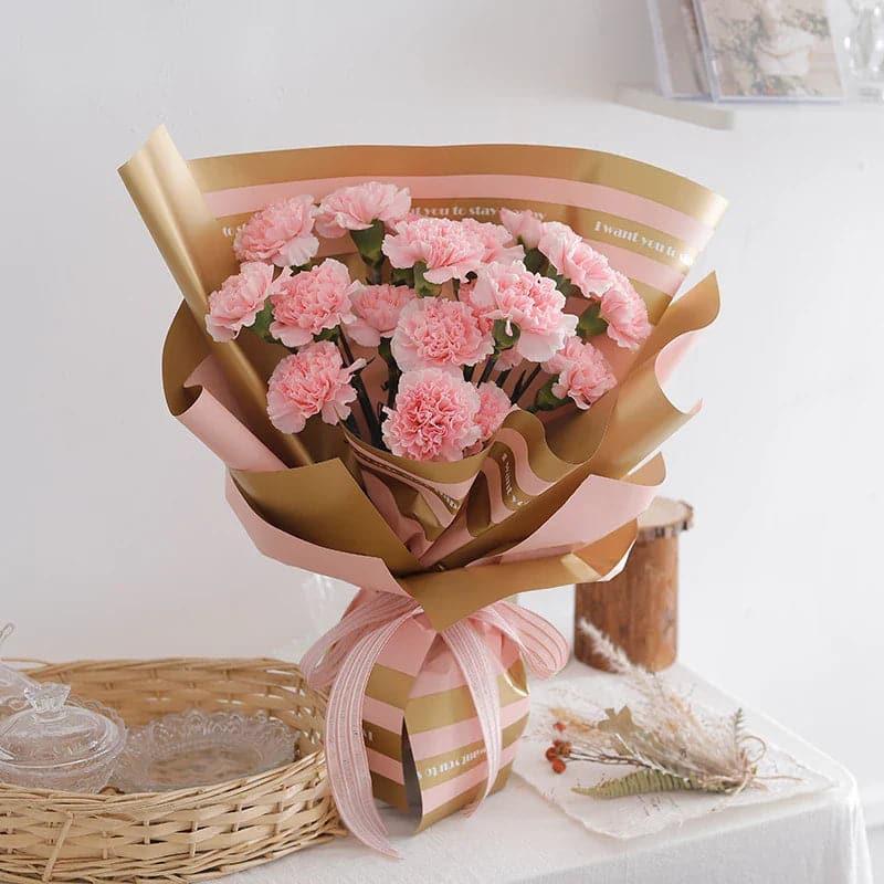 Luxurious Two-Color Gilt Paper Flower Wrapping Paper,22.8*22.8 Inch-20 Sheets - Huayi Flower Wraps