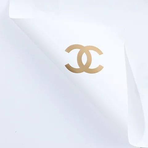 "Chanel" Flowers Wrapping Paper,22.8*22.8 Inch,20 Sheets - Huayi Flower Wraps