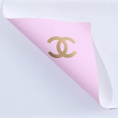 "Chanel" Flowers Wrapping Paper,22.8*22.8 Inch,20 Sheets - Huayi Flower Wraps