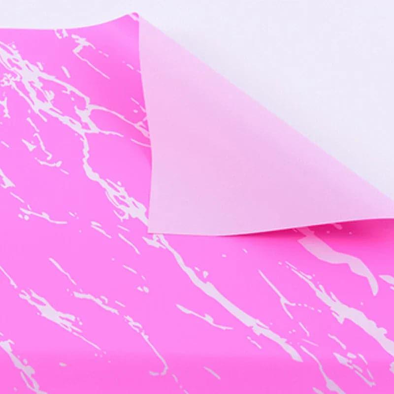 Marbled Plastic Waterproof Flower Wrapping Paper,22.8*22.8 inch - 20 sheets - Huayi Flower Wraps