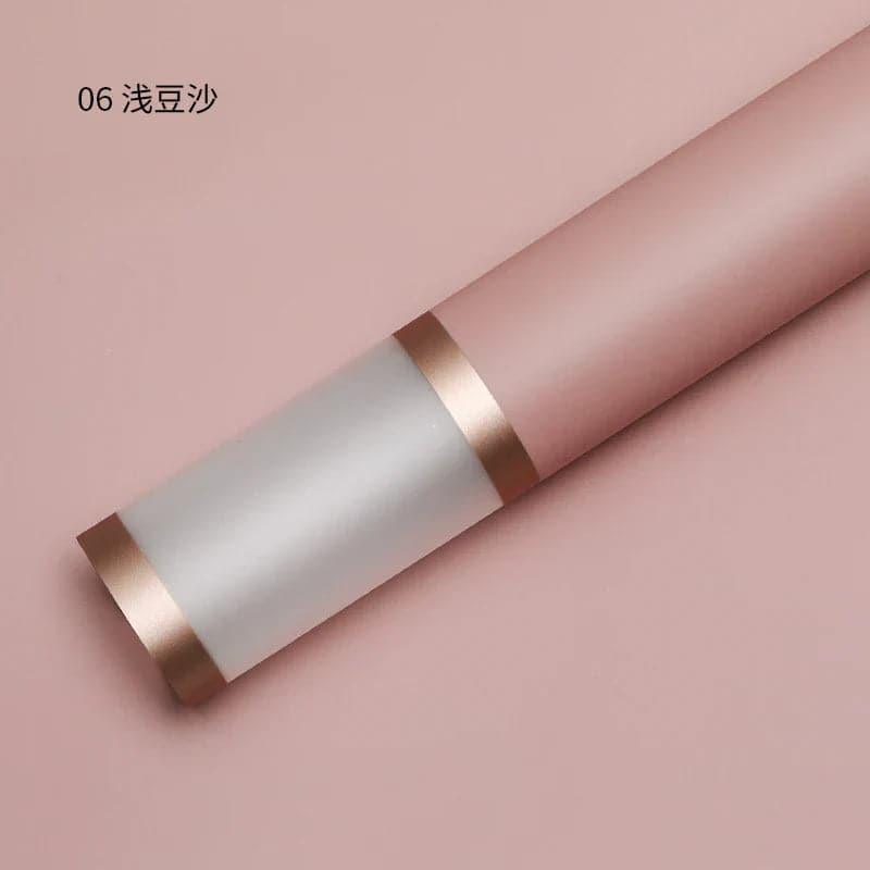 Matte Gold Edge Flower Wrapping Paper,22.8*22.8 Inch-20 Sheets - Huayi Flower Wraps