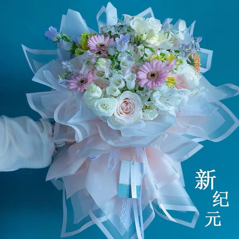 Matte Paper Bouquet Flower Wrapping Paper,22.8*22.8 inch - 20 sheets - Huayi Flower Wraps