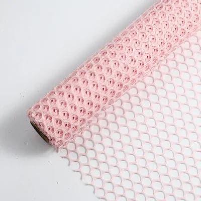 Mesh Hollowed Out Holes Round Heart Gauze Korean Rose Flower,60cm *4m - Huayi Flower Wraps