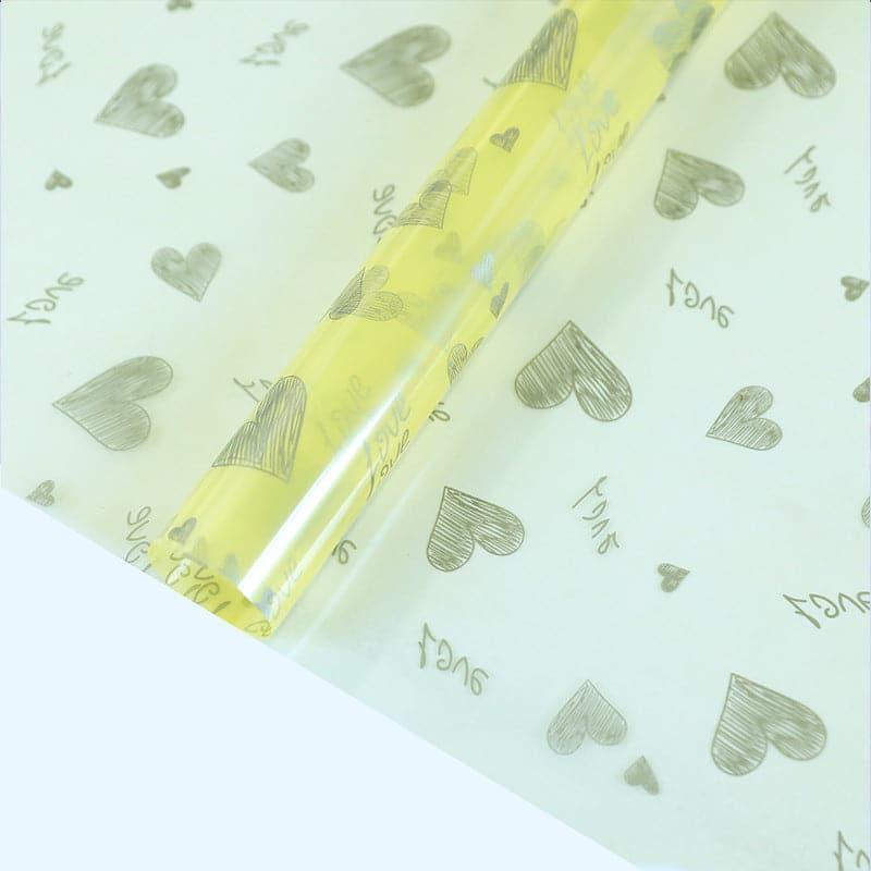 OPP Color Transparent Waterproof Floral Wrap,22.8*22.8 inch - 20 sheets - Huayi Flower Wraps