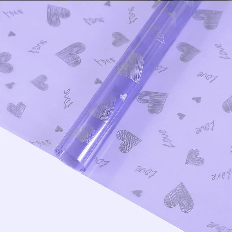 OPP Color Transparent Waterproof Floral Wrap,22.8*22.8 inch - 20 sheets - Huayi Flower Wraps