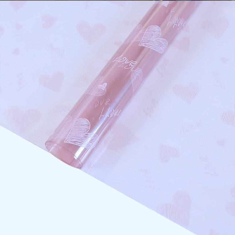 OPP Color Transparent Waterproof Floral Wrap,22.8*22.8 inch - 20 sheets - Huayi Flower Wraps