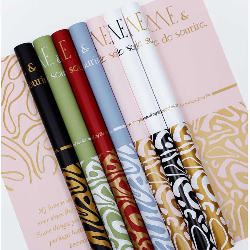 Paris Graffiti Waterproof Flower Packaging Paper,22.8*22.8 Inch-20 Sheets - Huayi Flower Wraps