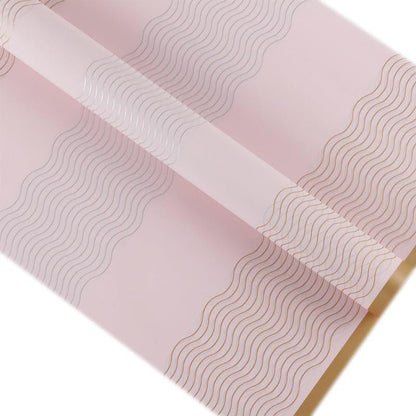 Phnom Penh Wave Line Anti Mist Face Paper,22.8*22.8 Inch-20 Sheets - Huayi Flower Wraps