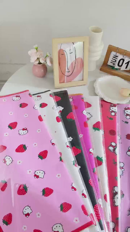 Strawberries Hello Kitty Wrapping Paper