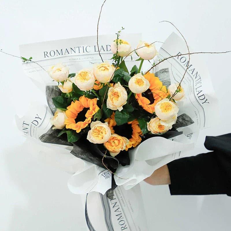 Romantic Korean Wrapping Paper,11.8*22.7 inch - 20 sheets - Huayi Flower Wraps