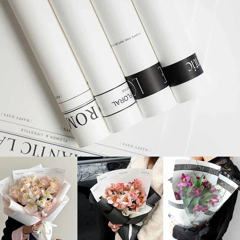 Romantic Korean Wrapping Paper,11.8*22.7 inch - 20 sheets - Huayi Flower Wraps