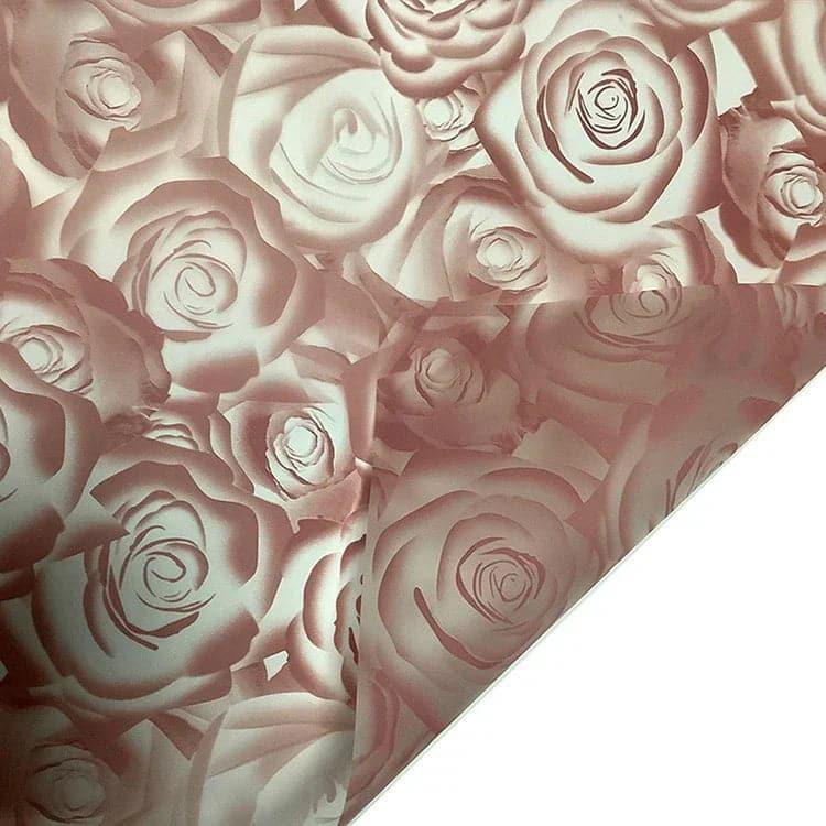 Rose Garden Translucent Flower Wrapping Paper,22.8*22.8 inch - 20 sheets - Huayi Flower Wraps