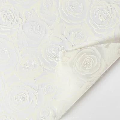 Rose Garden Translucent Flower Wrapping Paper,22.8*22.8 inch - 20 sheets - Huayi Flower Wraps