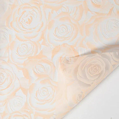 Rose Garden Translucent Flower Wrapping Paper,22.8*22.8 inch - 20 sheets - Huayi Flower Wraps