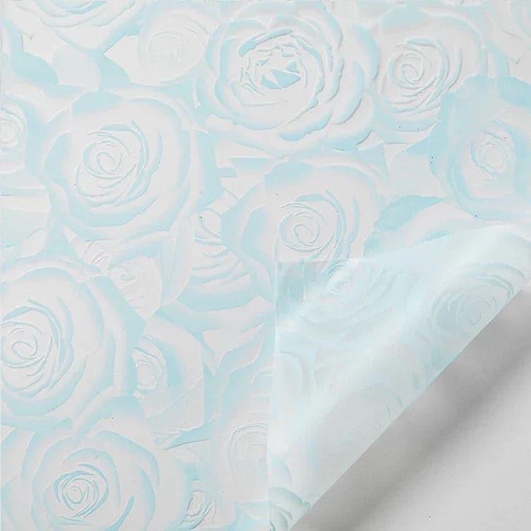 Rose Garden Translucent Flower Wrapping Paper,22.8*22.8 inch - 20 sheets - Huayi Flower Wraps