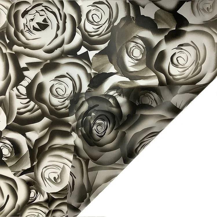 Rose Garden Translucent Flower Wrapping Paper,22.8*22.8 inch - 20 sheets - Huayi Flower Wraps