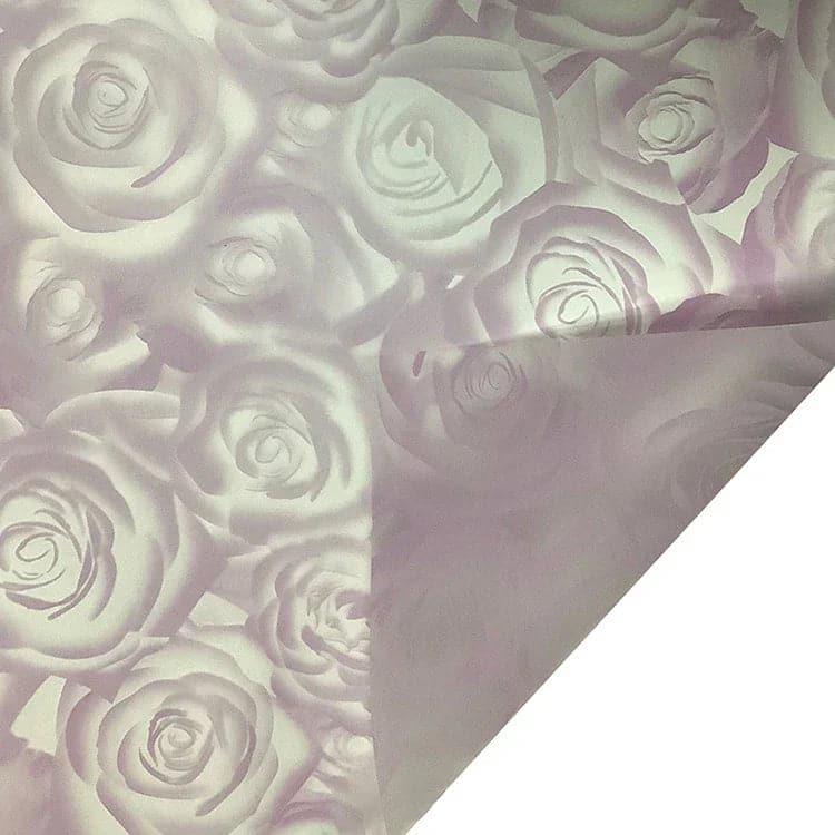 Rose Garden Translucent Flower Wrapping Paper,22.8*22.8 inch - 20 sheets - Huayi Flower Wraps