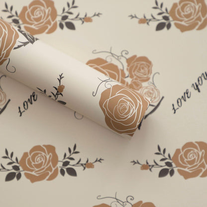 Rose Packaging Paper Flower Bouquet,22.8*22.8 inch - 20 sheets - Huayi Flower Wraps