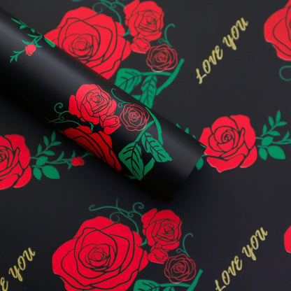 Rose Packaging Paper Flower Bouquet,22.8*22.8 inch - 20 sheets - Huayi Flower Wraps