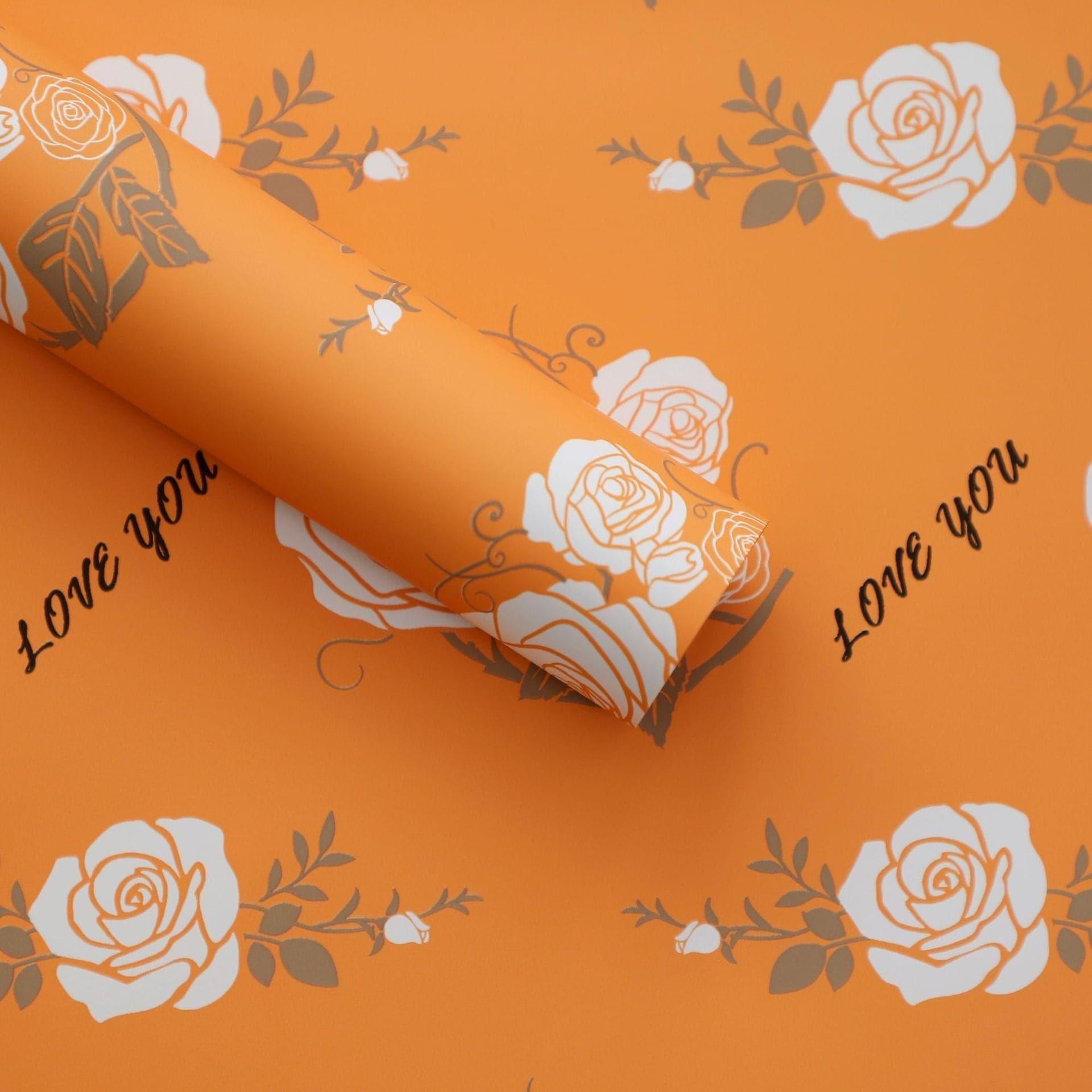 Rose Packaging Paper Flower Bouquet,22.8*22.8 inch - 20 sheets - Huayi Flower Wraps