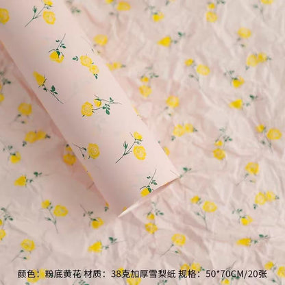 Rose Sydney Paper Floral Thickened Lining Paper Flower Wrapping Paper Wholesale - Huayi Flower Wraps