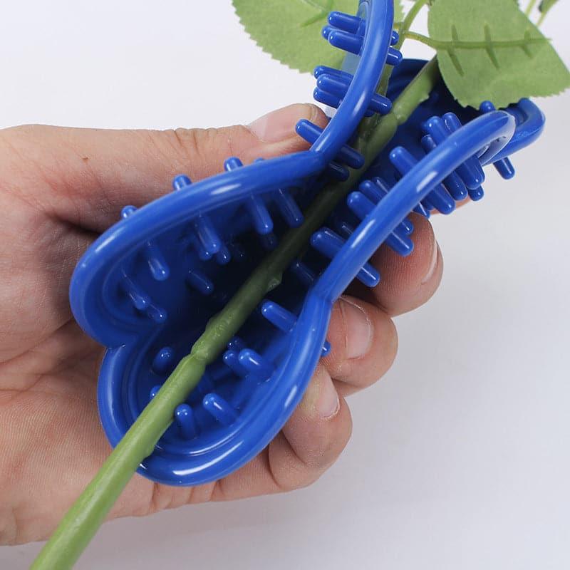 Rose Thorn and Leaf Stripping Tool Flower Branches Rose Plier Removing Burrs DIY Plastic Garden Stripper Thorn Remover Tools.