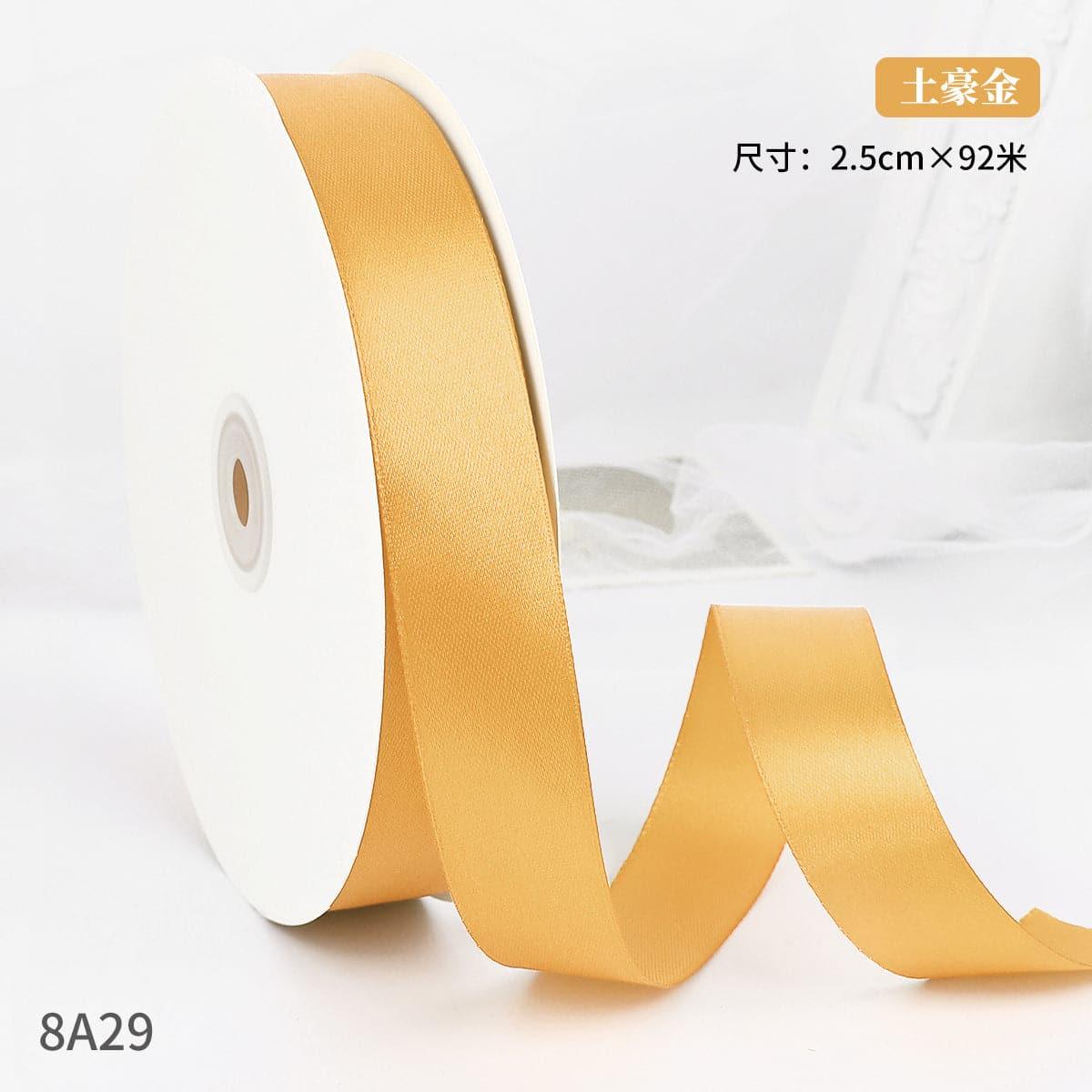 Satin Ribbon Gift Wrapping Webbing 0.98 inch 100 yards - Huayi Flower Wraps