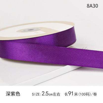 Satin Ribbon Gift Wrapping Webbing 0.98 inch 100 yards - Huayi Flower Wraps