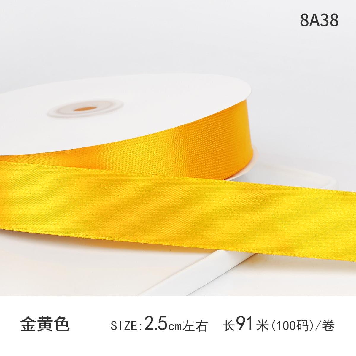 Satin Ribbon Gift Wrapping Webbing 0.98 inch 100 yards - Huayi Flower Wraps