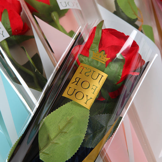 Single Bag Rose Packaging Bag Bouquet Triangle Bag Floral Flower Packaging Bag - HUAYI