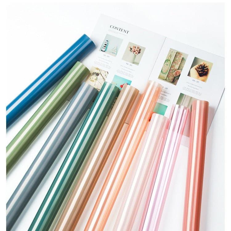 Solid Color Crystal Cellophane Flowers Waterproof Paper,22.8*22.8 inch - 20 sheets - Huayi Flower Wraps