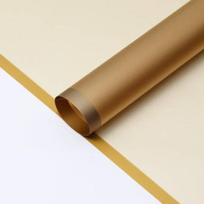 Solid Color Matte Edge Paper Translucent Waterproof Paper,22.8*22.8 inch - 20 sheets - Huayi Flower Wraps