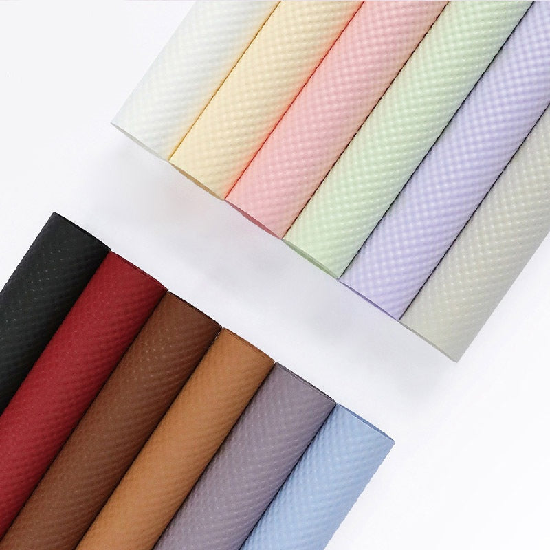 Solid color new three-dimensional embossed paper polka dot bouquet wrapping paper,52*51CM-10 sheet - HUAYI