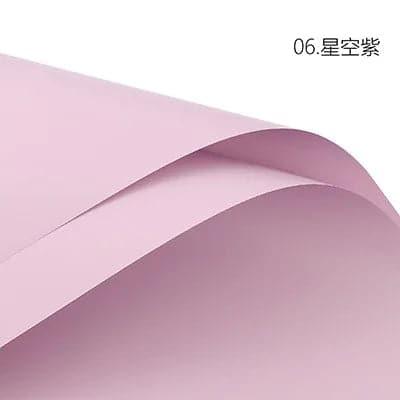 Solid Color Paper Thickened Korean Bouquet Packaging,22.8*22.8 inch - 20 sheets - Huayi Flower Wraps