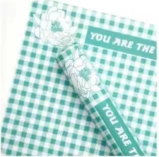 Square Patterned Wrapping Paper 100% Waterproof,22.8*22.8 inch - 20 sheets - Huayi Flower Wraps