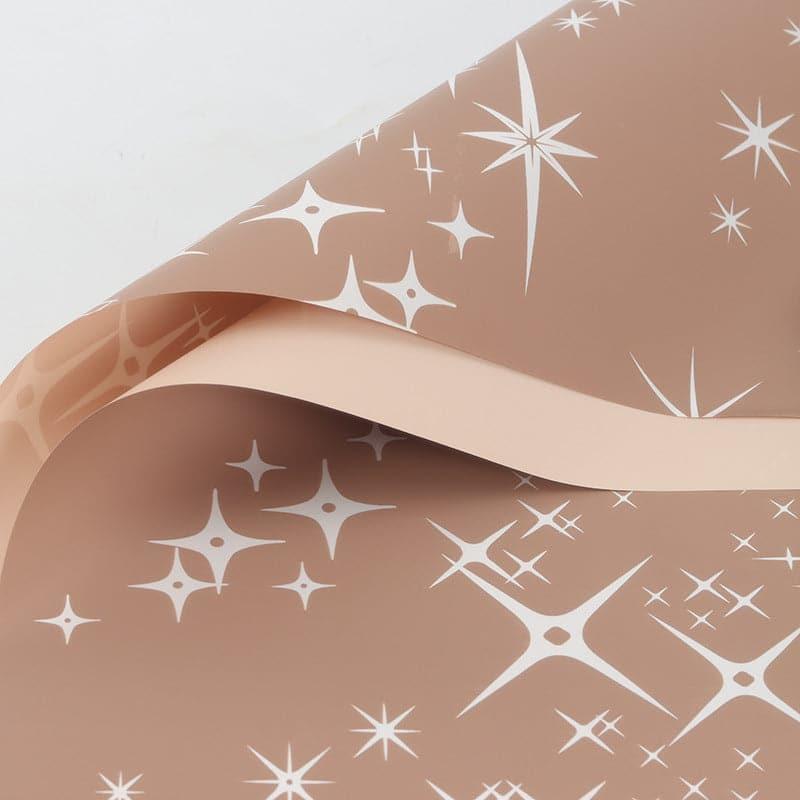 Starry Sky Matte Film Waterproof Two-color Flower Wrapping Paper,22.8*22.8 inch - 20 sheets - Huayi Flower Wraps