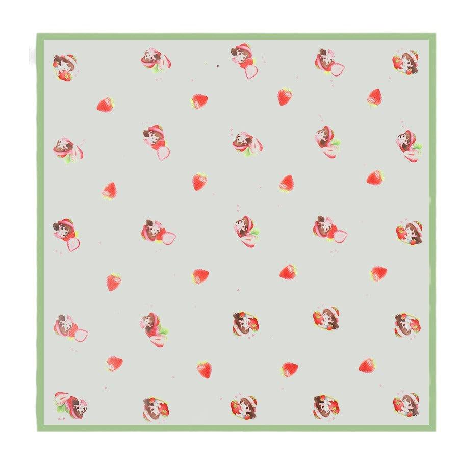 Strawberry Girl Waterproof Korean Flower Wrapping Paper,22.8*22.8 inch-20 sheets - HUAYI