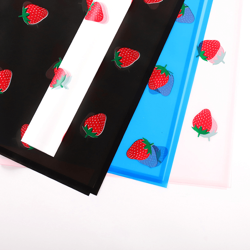 Strawberry Waterproof Flower Wrapping Paper,22.8*22.8 inch - 20 sheets - Huayi Flower Wraps