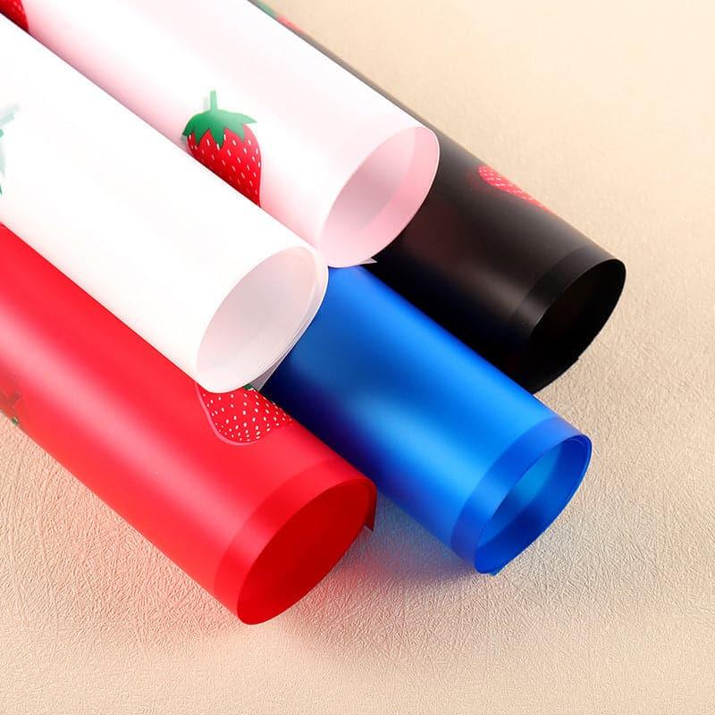 Strawberry Waterproof Flower Wrapping Paper,22.8*22.8 inch - 20 sheets - Huayi Flower Wraps