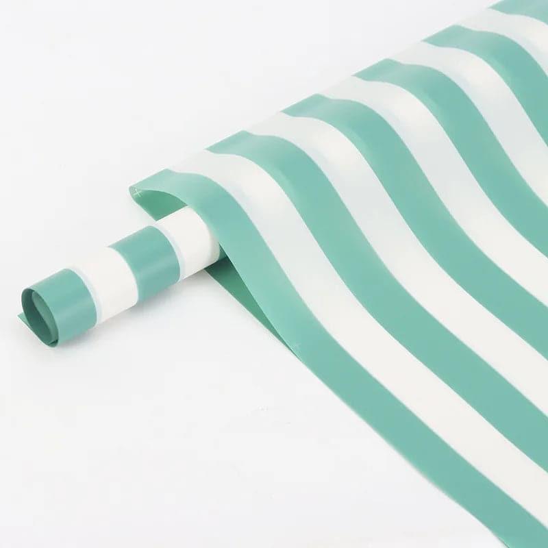 Stripe Flowers Wrapping Paper Packaging,,22.8*22.8 inch - 20 sheets - Huayi Flower Wraps